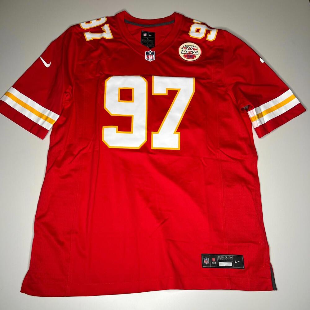 NWOT Kansas City Chiefs Gillotte #97 Nike NFL Jersey Red Men’s Size L